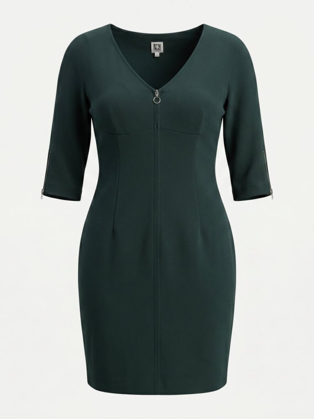 Anne Klein Front Zip Sheath Dress